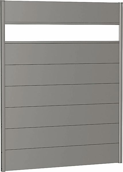 Biohort Sichtschutzelement 7 Metall-Paneele, 1 Acrylglas-Paneel und 2 Schie günstig online kaufen
