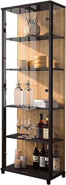 fif möbel Vitrine "OPTIMA", Standvitrine, Vitrinenschrank, Glasvitrine, Sam günstig online kaufen