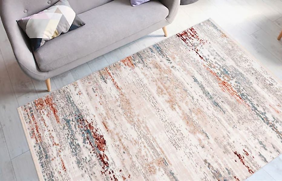 my home Teppich »Henri«, rechteckig, 12 mm Höhe, Vintage Design, Wohnzimmer günstig online kaufen
