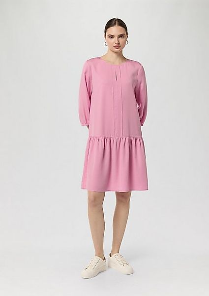 comma casual identity Minikleid Kleid aus Lyocell mit Logo-Detail Logo günstig online kaufen