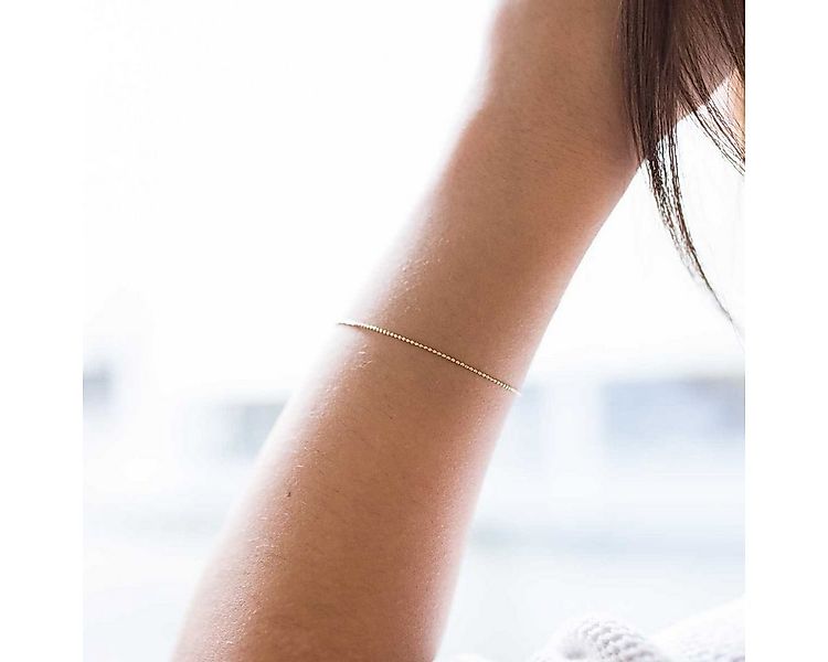 Materia Armkette Damen Rosegold Kugelkette 17-22cm SA-85, Sterlingsilber, r günstig online kaufen