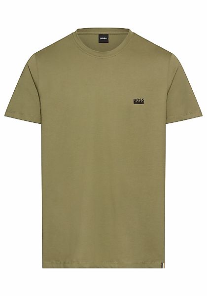BOSS T-Shirt, Rundhals, Jersey, kleines Logo, regular fit günstig online kaufen