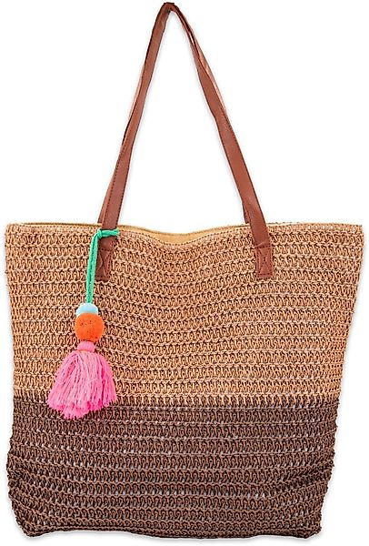 styleBREAKER Henkeltasche Korbflecht Henkeltasche - Basttasche günstig online kaufen