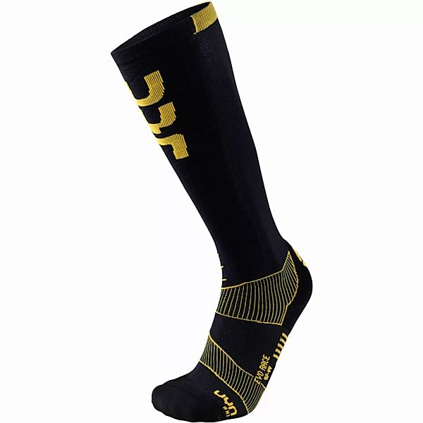 UYN Ski Evo Race Socks Man Herren-Funktionssocken Black Yellow günstig online kaufen