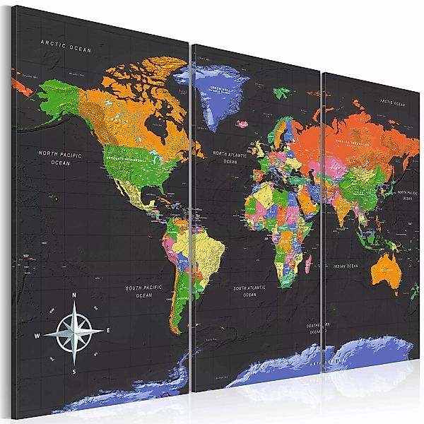 Wandbild - Maps: Dark Depth günstig online kaufen