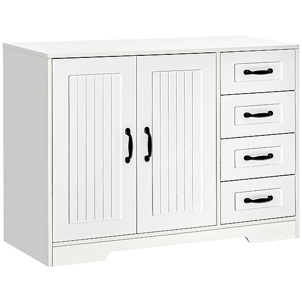 HOMCOM Highboard Sideboard Aufbewahrungsschrank mit 4 günstig online kaufen