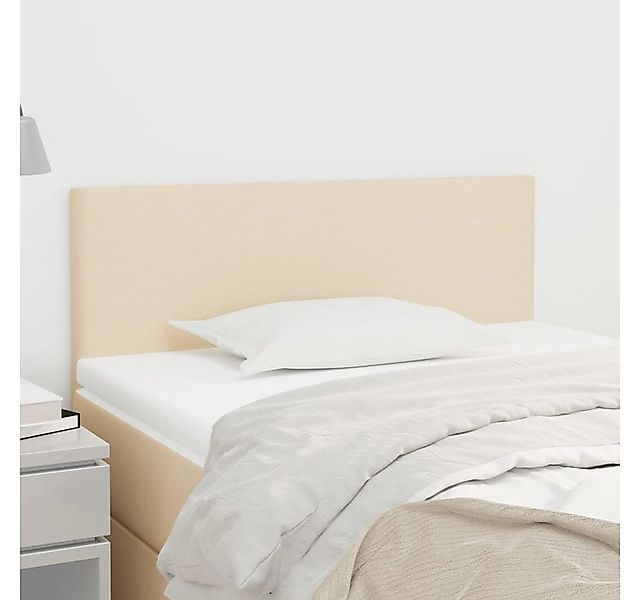 vidaXL Kopfteil Kopfteil Creme 100x5x78/88 cm günstig online kaufen