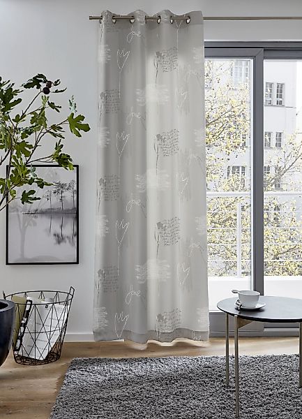 my home Vorhang "AMSTERDAM" Ösen 1 Stk. tlg. blickdicht, bedruckt, 135x235 günstig online kaufen