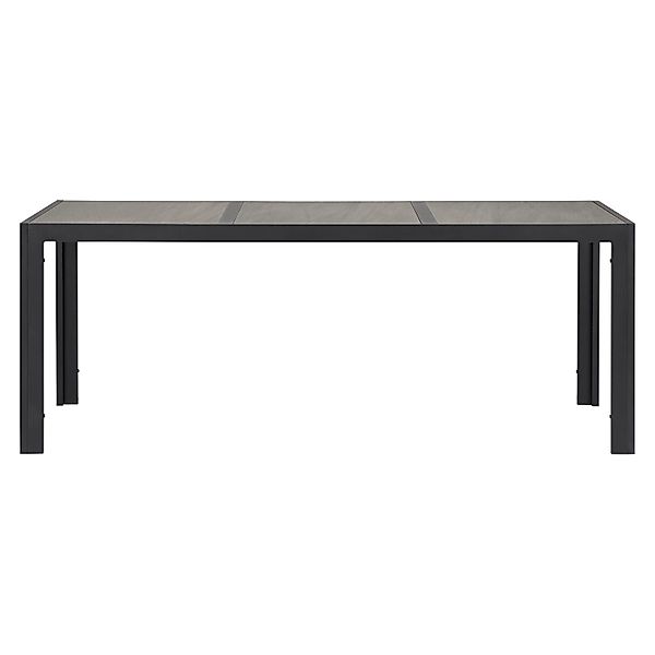 ebuy24 Komma Gartentisch 195 x 90 cm Schwarz und Grau günstig online kaufen