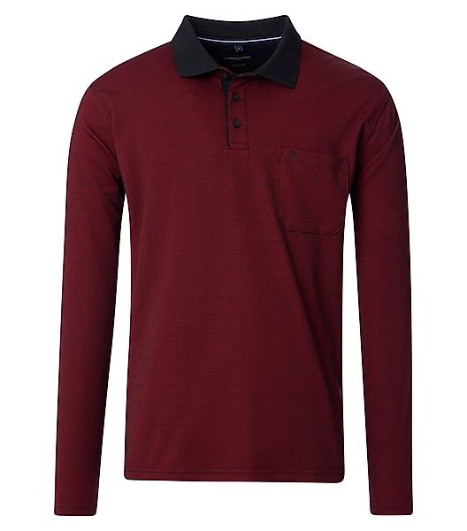 CASAMODA Langarm-Poloshirt "CASAMODA Polo-Shirt Langarm gestreift" günstig online kaufen