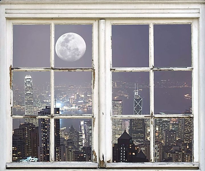 queence Wandsticker "New York City bei Nacht" günstig online kaufen