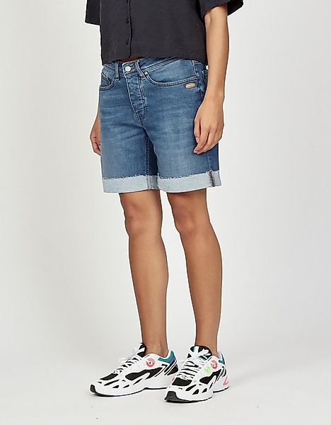GANG Boyfriend-Hose 94NICA SHORTS mit offener Kante und Umschlagsaum günstig online kaufen