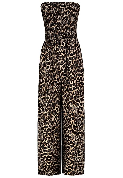 SUBLEVEL Jumpsuit Tiermuster mit trägerlosem Design günstig online kaufen