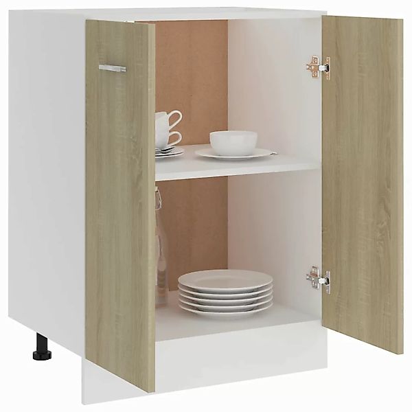 vidaXL Unterschrank Unterschrank Sonoma Eiche 60x46x81,5 cm Spanplatte günstig online kaufen