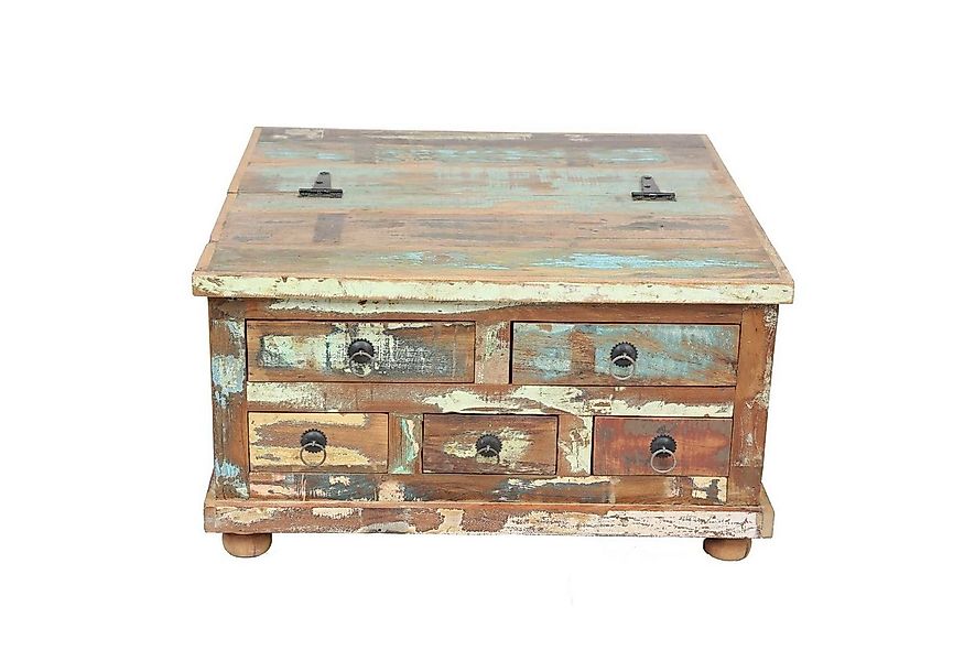 Casa Moro Truhentisch Shabby Chic Couchtisch Truhentisch 70x70x38 cm aus ma günstig online kaufen