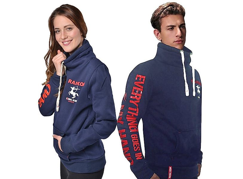 M-Diamant Hoodie Pullover Winterjacke Sweatjacke mit Schalkragen Rückenprin günstig online kaufen