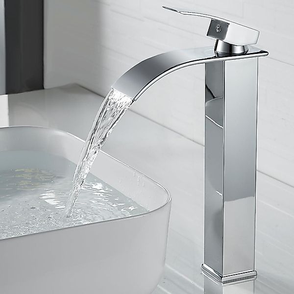 LuxusKollektion Waschtischarmatur Wasserhahn Bad Modern Wasserfall günstig online kaufen