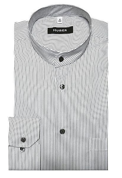 Huber Hemden Langarmhemd HU-0028 Stehkragen, Streifendesign, Regular Fit-ge günstig online kaufen