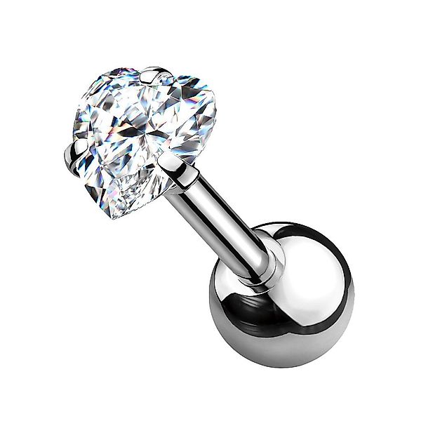 Taffstyle Piercing-Set Tragus Chirurgenstahl mit Herz Zirkonia Rosegold 1,2 günstig online kaufen