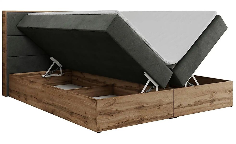 Boxbett mit Bettkasten Albero 2 ¦ grau ¦ Maße (cm): B: 188 H: 104 Betten > günstig online kaufen