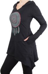 PUREWONDER Tunikashirt Longshirt mit Traumfänger Tunika günstig online kaufen