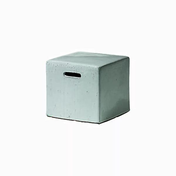 Beistelltisch Inout stein grau / Sitzhocker - 40 x 40 x H 37 cm / Beton - G günstig online kaufen