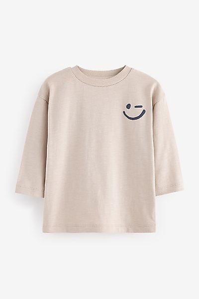 Next Langarmshirt Langarmshirt, Semi unifarben (1-tlg) günstig online kaufen