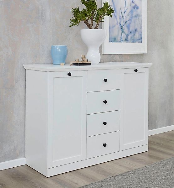 Home affaire Sideboard "Örebro", Kommode, zeitloser Landhausstil, mit Volla günstig online kaufen