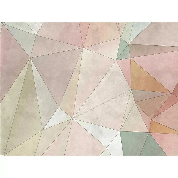 Bricoflor Geometrische Tapete In Betonoptik Bunt Pastellfarben Vliestapete günstig online kaufen