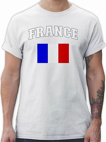 Shirtracer T-Shirt France Schriftzug mit Flagge, Frankreich, Französisch 20 günstig online kaufen
