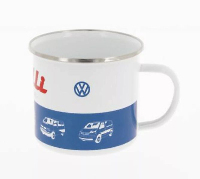 VW Collection by BRISA VW T1 Bulli Bus Tasse emailliert 500ml blau/weiß günstig online kaufen