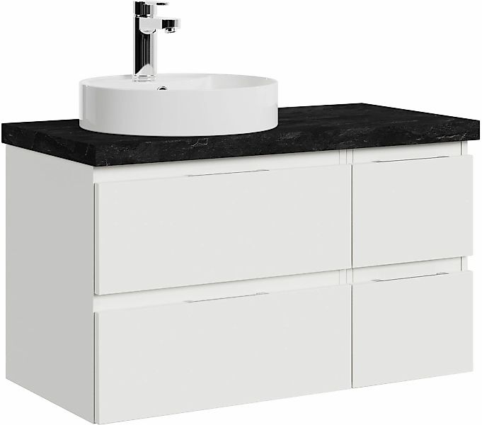 Saphir Waschtisch »Serie 4035 Keramik-Aufsatzbecken mit Unterschrank, 88 cm günstig online kaufen