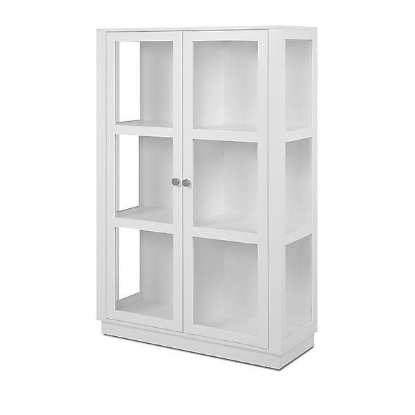 Furn.Design Vitrine Weiß 100 x 150 cm 2-türig 6 Vitrinenfächer Modern Blanv günstig online kaufen
