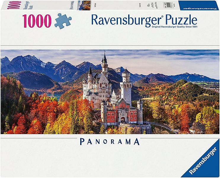 Ravensburger Puzzle Panorama, Schloss in Bayern, 1000 Puzzleteile, Made in günstig online kaufen