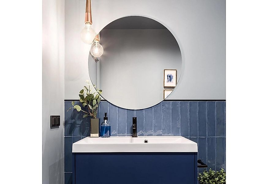 GOLD&CHROME UNIQUE DESIGN Spiegel Der Kristall Wandspiegel Rund, ohne Rahme günstig online kaufen