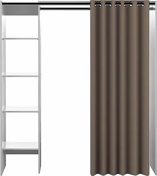 TemaHome Kleiderschrank »Tom«, ausziehbarer Kleiderschrank, Vorhang und vie günstig online kaufen
