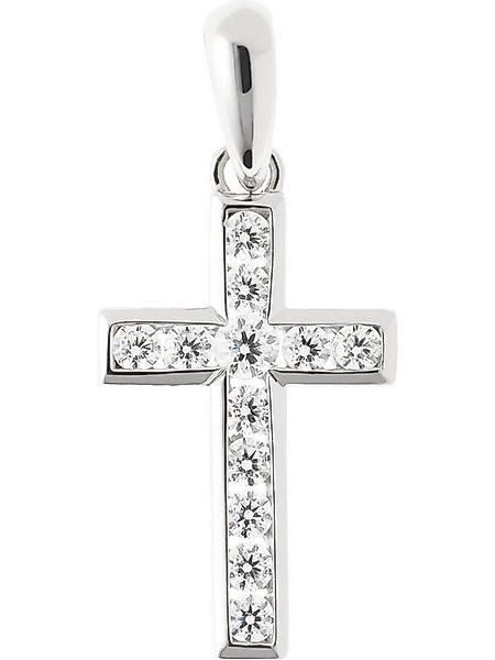 FAVS Kettenanhänger FAVS Damen-Anhänger 925er Silber 12 Zirkon Kreuz günstig online kaufen