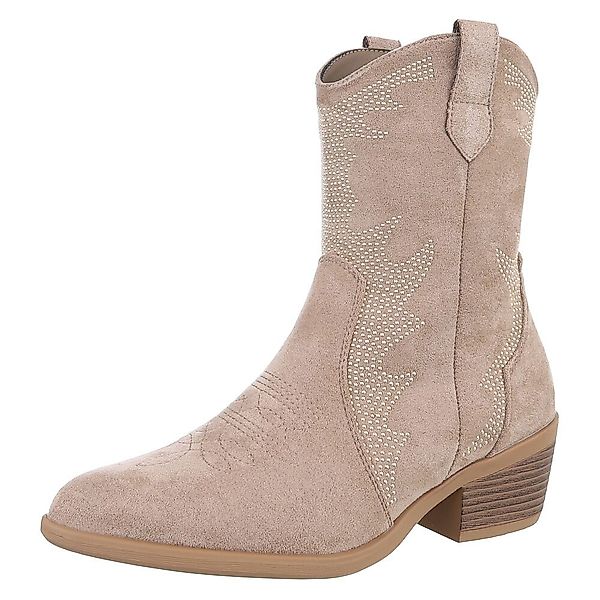 Ital-Design Damen Cowboyboots Western Westernstiefelette (88817498) günstig online kaufen
