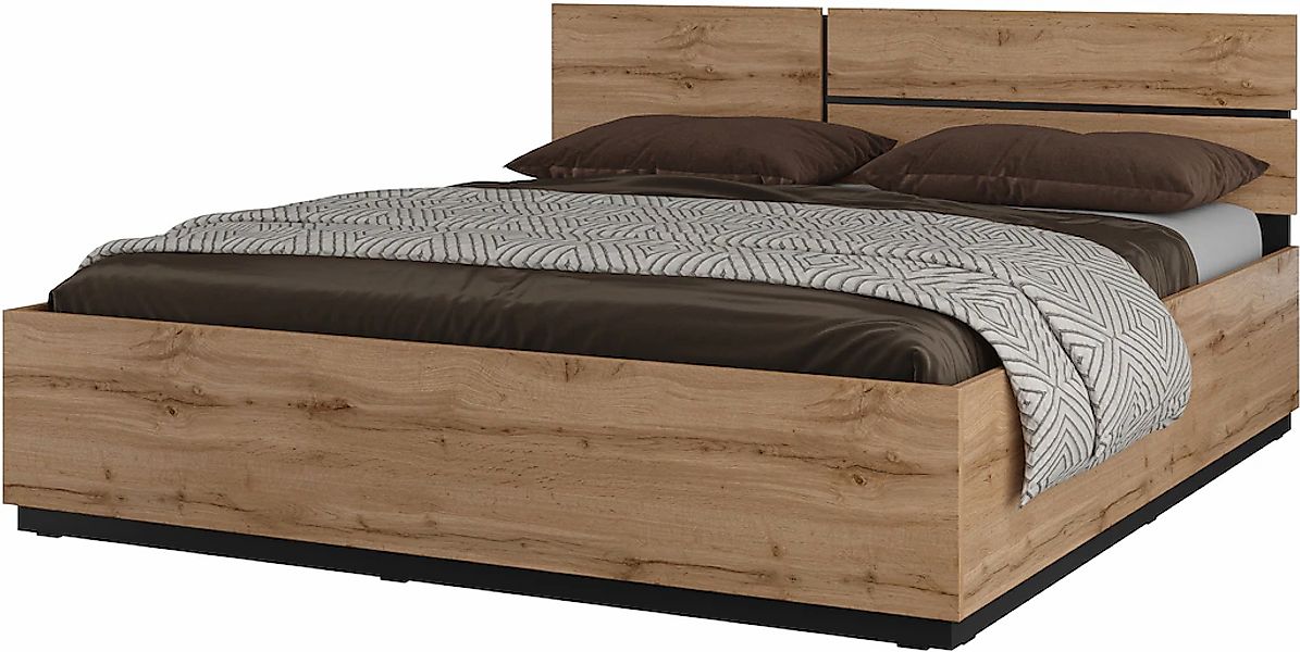 INOSIGN Bettgestell "Cross, moderner Bettrahmen", Doppelbett in zwei Grösse günstig online kaufen