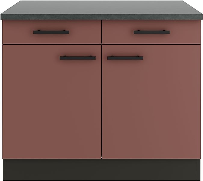 OPTIFIT Unterschrank "Palma", Breite 100 cm, mit 2 Türen und 2 Schubkästen günstig online kaufen