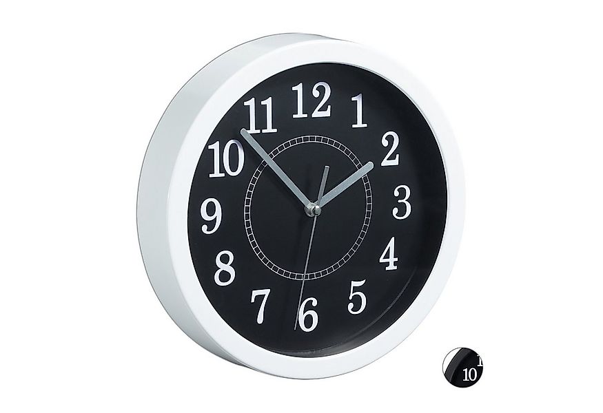 relaxdays Wanduhr rund 20cm (weiß) günstig online kaufen