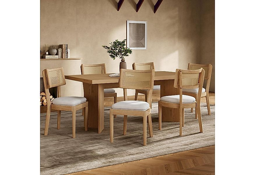 Flieks Esszimmerstuhl (Gestell aus Massivholz, Set, 6 St), 6er Set Polsters günstig online kaufen