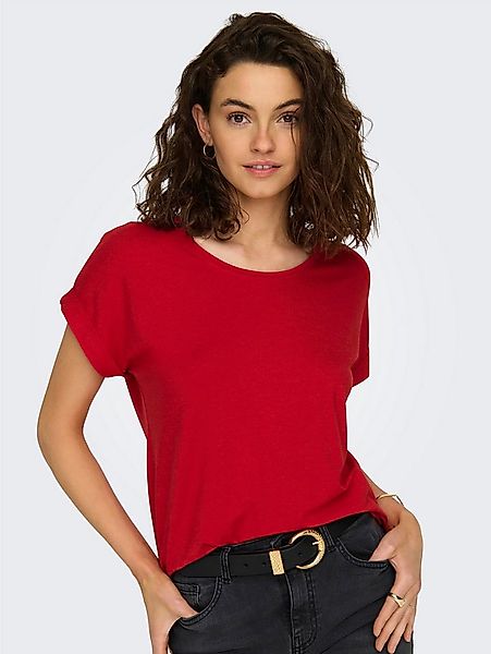ONLY T-Shirt ONLMOSTER – Kurzarmshirt mit Aufschlag und klassischem Look un günstig online kaufen