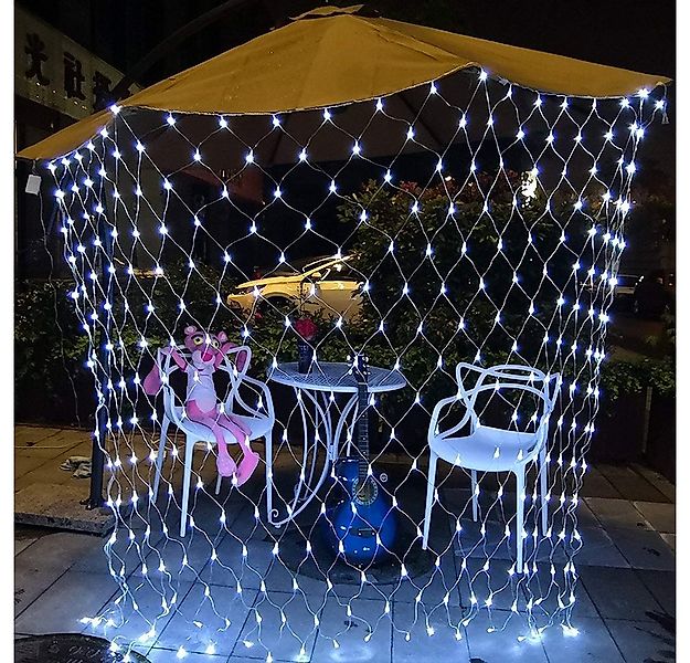 Rosnek Lichternetz 8 Beleuchtungsmodi, für Hochzeit Weihnachten Party Urlau günstig online kaufen