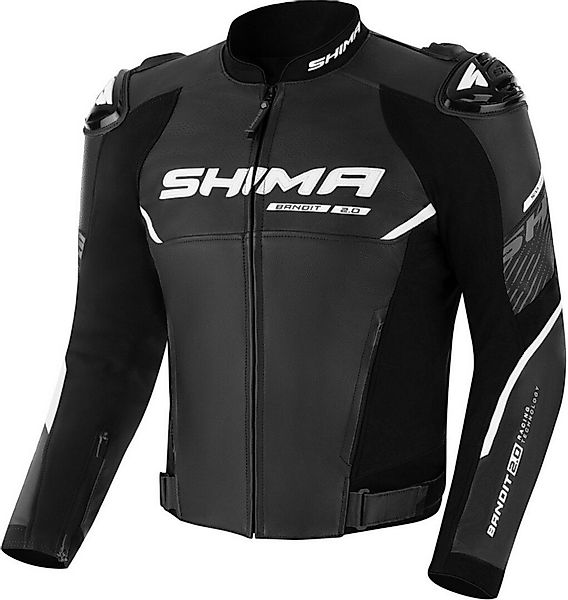 SHIMA Motorradjacke Bandit 2.0 perforierte Motorrad Lederjacke Rückenprotek günstig online kaufen