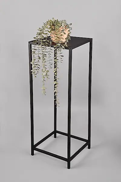 MIRRORS AND MORE Beistelltisch »Veronika«, schwarzes Metallgestell günstig online kaufen