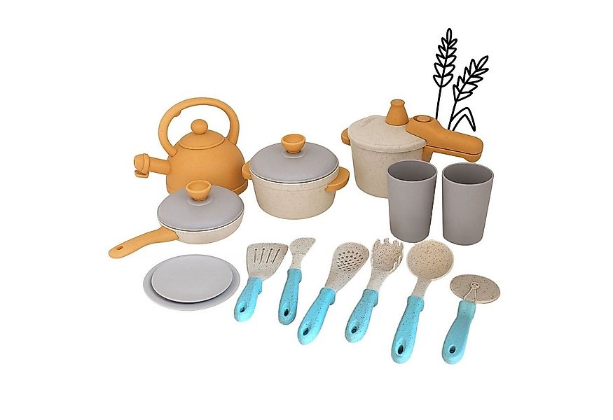 alldoro Spiel-Kochgeschirr Kinderküchen-Zubehör, Koch- und Geschirrset, 14- günstig online kaufen