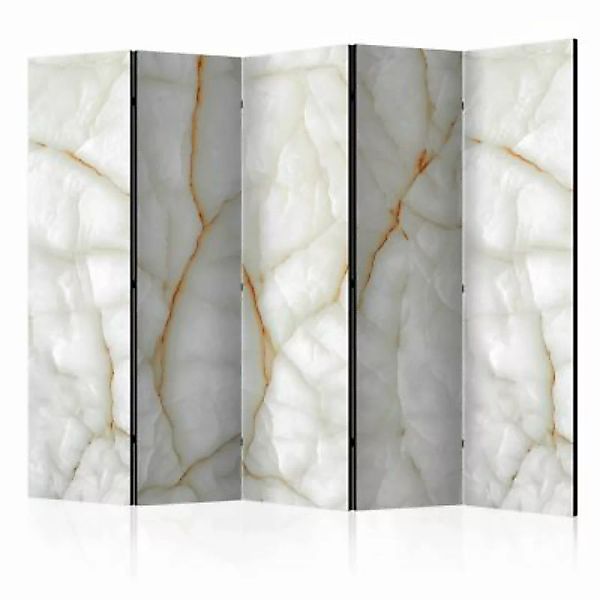 artgeist Paravent White Marble II [Room Dividers] mehrfarbig Gr. 225 x 172 günstig online kaufen