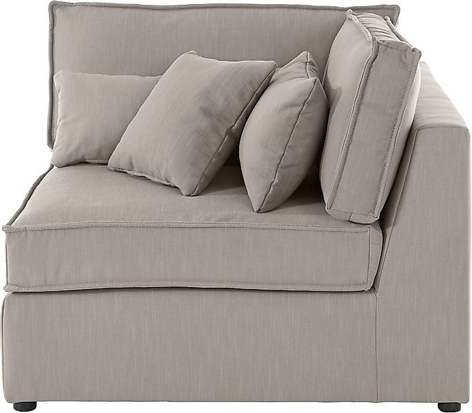 RAUM.ID Sofa-Eckelement "Florid", Teil eines Modulsofas, fester Sitzkomfort günstig online kaufen