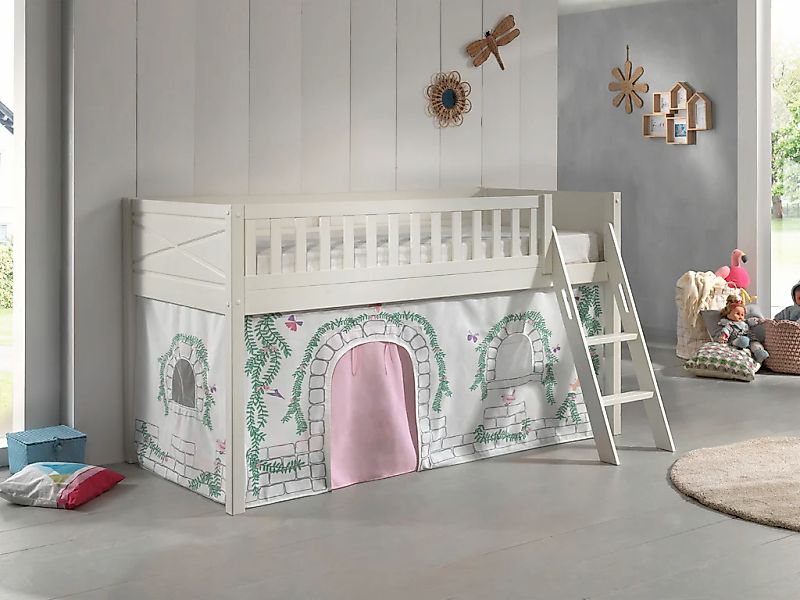 Vipack Hochbett "Scott" Made in Europe, mit schräger Leiter, LF 90x200 cm, günstig online kaufen